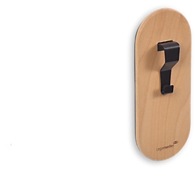 Whiteboard-Papierhaken Legamaster WOODEN, magnetisch, 2 Stück, B 70 x T 20 x H 170 mm, Buchenholz, lackiert